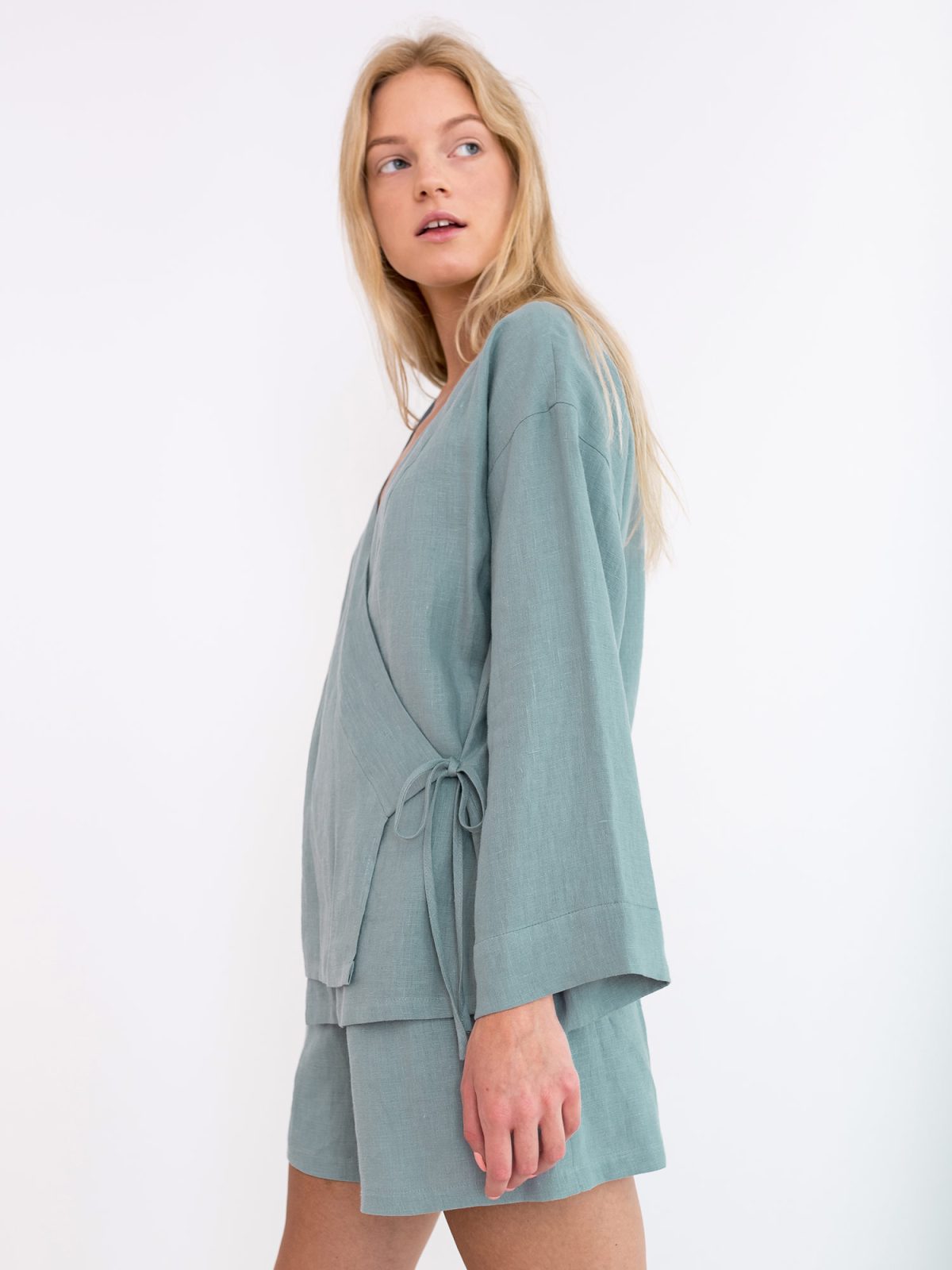 DELILAH Linen Kimono Jacket